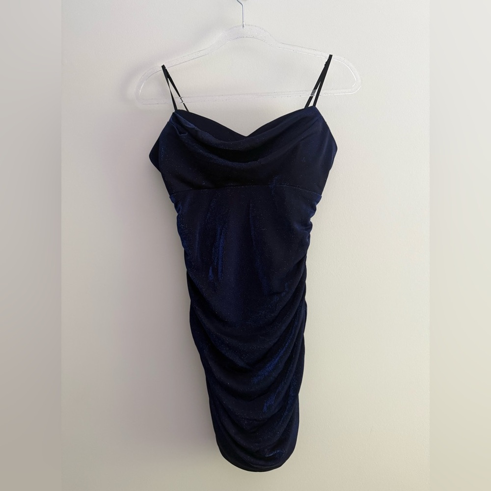 Elegant Navy Blue Women's Dress